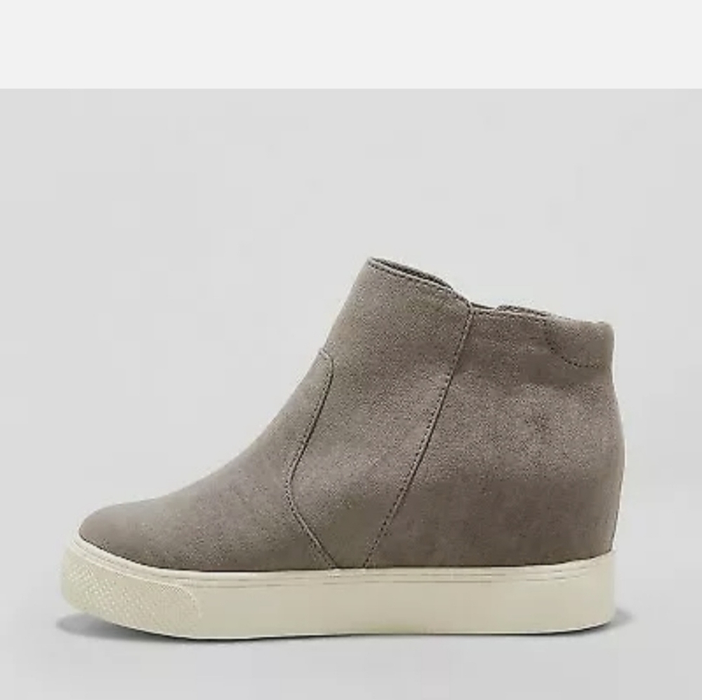 Gray Cindy wedge sneakers